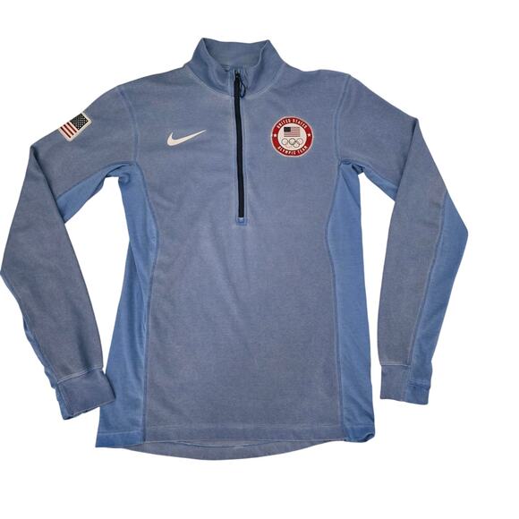 Nike ACG USA Olympic Dri-FIT ADV Half Zip Training Men's Logo Shirt Performance - Picture 1 of 9